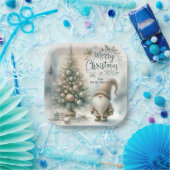 ペルソナライズドお洒落クリスマス格言とツリー ペーパープレート (パーティー)