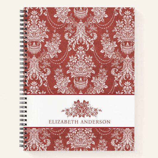 ペルソナライズドエレガントヴィンテージフランスのトイル ノートブック (正面)