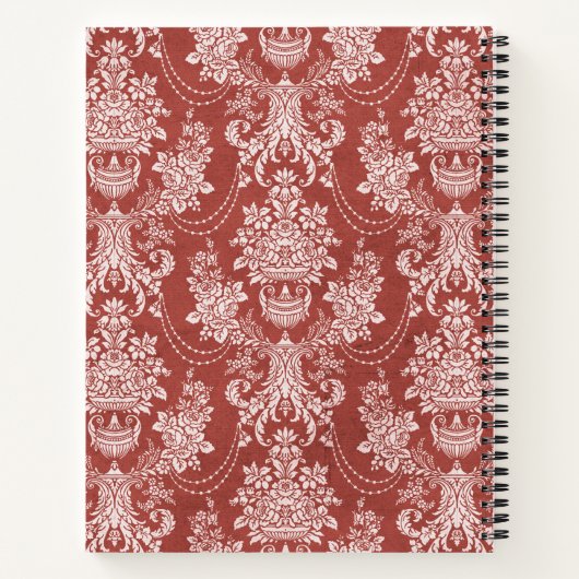 ペルソナライズドエレガントヴィンテージフランスのトイル ノートブック (裏面)