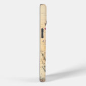 ペルソナライズドヴィンテージみすぼらしいシックなピンクのワイルドフラワー Case-Mate iPhoneケース (裏面 / 右)