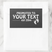 ペルソナライズパパmommyおじいちゃん家族に昇進 長方形シール (バッグ)