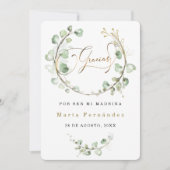 ペルソナリザール・タルジェタ・デ・アグラディシミエント・ラ・マドリナ 招待状 (正面)