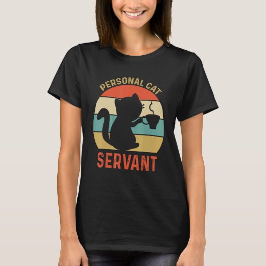 ペルソナルキャットサーバント 猫 Tシャツ (正面)