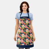 ペルソナ鮮やかライズ可能な熱帯フローラ エプロン (着用した状態)