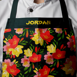 ペルソナ鮮やかライズ可能な熱帯フローラ エプロン