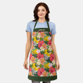 ペルソナ鮮やかライズ可能な熱帯フローラ エプロン (着用した状態)