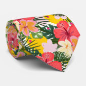 ペルソナ鮮やかライズ可能な熱帯フローラ ネクタイ (ロール)