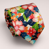 ペルソナ鮮やかライズ可能な熱帯フローラ ネクタイ
