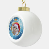 ペルソライズベビー初めてのクリスマスオーナメント セラミックボールオーナメント (右)