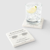 ペルトトン夫： 『進化の洞窟絵画』 ストーンコースター (横)