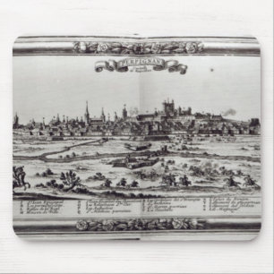 ペルピニャン、南フランス、c.1645の眺め マウスパッド