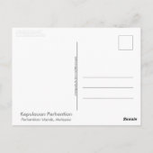 ペルヘンタン諸島（マレーシア） ポストカード (裏面)