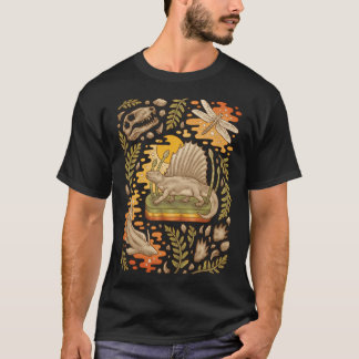 ペルム紀のデイメトロドンの自然史アート Tシャツ