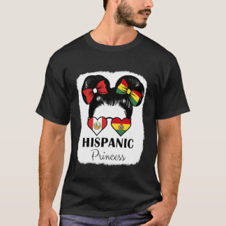 ペルーとボリビアのルーツをミックスしたヒスパニックプリンセスの遺産 Tシャツ