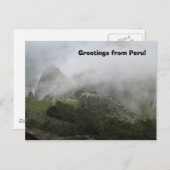 ペルーのはがきからの挨拶 ポストカード (正面/裏面)