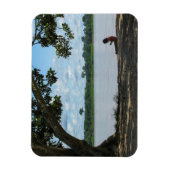 ペルーのアマゾン川小さな女の子 マグネット (縦)