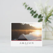 ペルーのアマゾン熱帯雨林の日の出 ポストカード (スタンド正面)