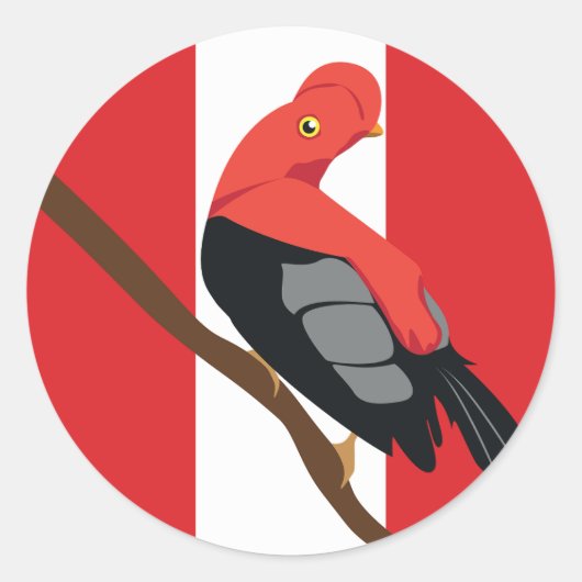 ペルーのアンデスのロックオブザロックトゥンキペルー国家 ラウンドシール (正面)