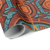ペルーのアンデスの霊:チャカナのエッセンス ラッピングペーパー (ロールコーナー)