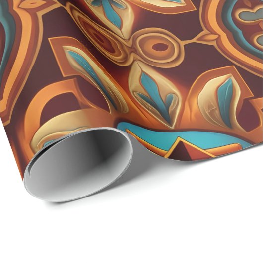 ペルーのアンデスの霊:チャカナのエッセンス ラッピングペーパー (ロールコーナー)