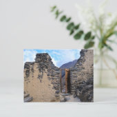 ペルーのインカトレイルへのカボタリス寺院の扉 ポストカード (スタンド正面)