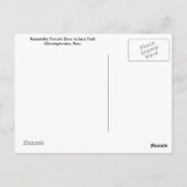 ペルーのインカトレイルへのカボタリス寺院の扉 ポストカード (裏面)