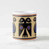 ペルーのインカ族の部族の鳥の巨大な20オズコーヒーマグ ジャンボコーヒーマグカップ (正面)