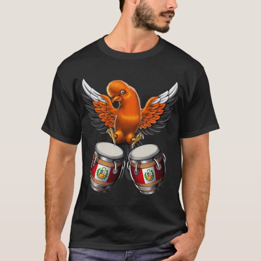 ペルーのオウム Tシャツ (正面)