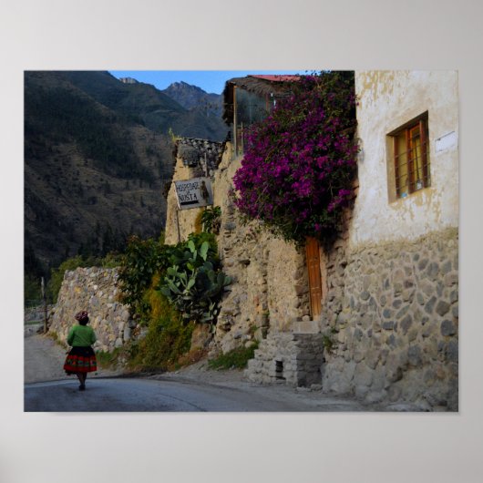 ペルーのオランタイタンボ歩く ポスター (正面)