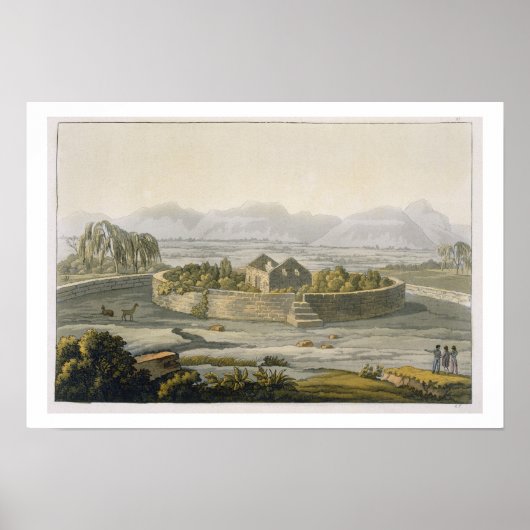 ペルーのキャナーの円形の要塞、'Le Costumから ポスター (正面)