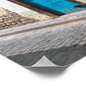 ペルーのクスコで黒犬 ポスター (角)