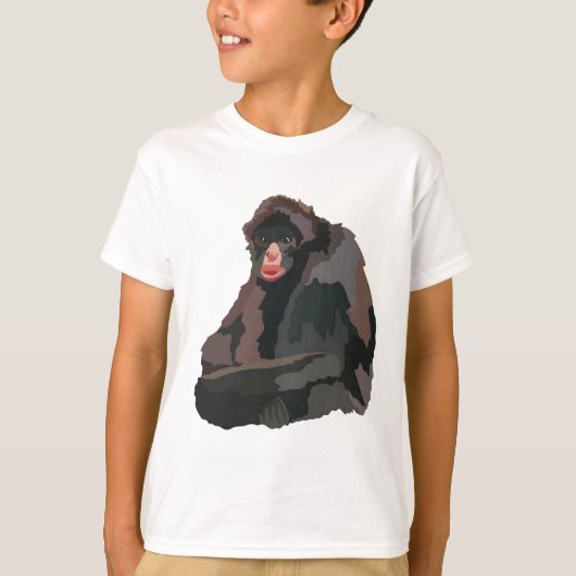 ペルーのクモザルはP Tシャツ (正面)