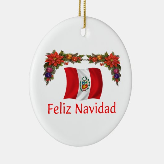 ペルーのクリスマス セラミックオーナメント (右)