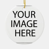 ペルーのサクサワマンの写真 セラミックオーナメント (正面)