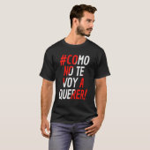 ペルーのサッカージャージーコモNo Te Voy A Querer Tシャツ (正面フル)