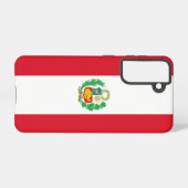 ペルーのサムスンギャラクシーS21ケースフラグ SAMSUNG GALAXYケース (裏面横)