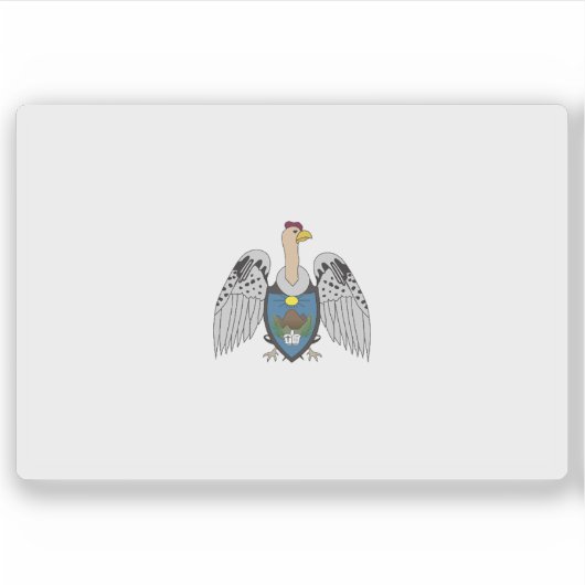 ペルーのサンティアゴ・デ・チャコ州旗 シール (正面)