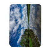 ペルーのジャングルのリフレクション マグネット (縦)