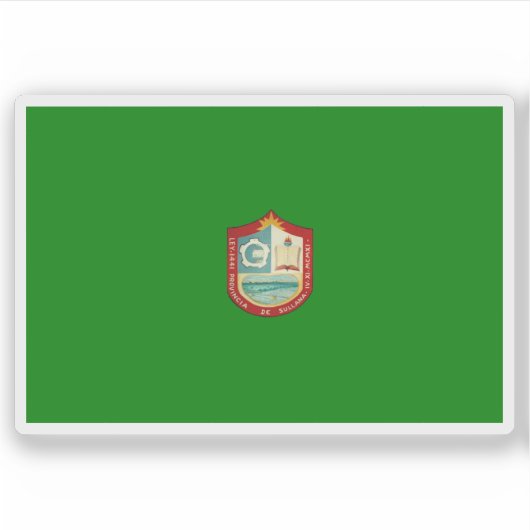 ペルーのスルラナ市国旗 シール (正面)