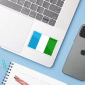 ペルーのセシュラ市旗 シール (ノートパソコンとiPhone)