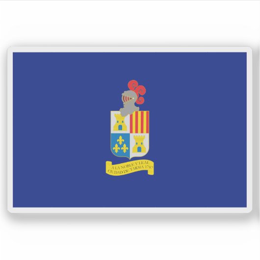 ペルーのタルマ市国旗 シール (正面)