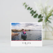 ペルーのティチカカ湖に浮かぶウロス諸島 ポストカード (スタンド正面)