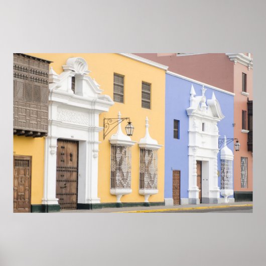 ペルーのトルヒーロ。トリュジ華美ロの建築 ポスター (正面)