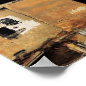 ペルーのハゲワシの都市壁 ポスター (角)