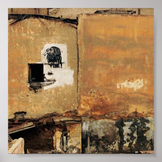 ペルーのハゲワシの都市壁 ポスター (正面)