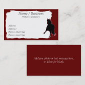 ペルーのパソ馬のバナーのプロフィール 名刺 (正面/裏面)