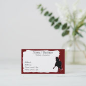 ペルーのパソ馬のバナーのプロフィール 名刺 (スタンド正面)