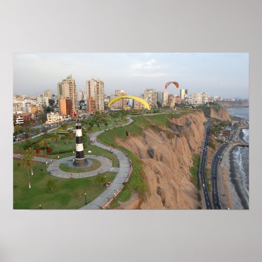 ペルーのパラグライダー ポスター (正面)