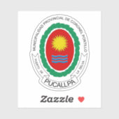 ペルーのプーカルパ市の紋章 シール (シート)