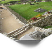 ペルーのマチュピチュ遺跡 ポスター (角)